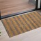 Edge Collections - 2' X 3' - Brown - Striped Washable Non-Skid Area Rug for Indoor and Outdoor Use - 1 Piece